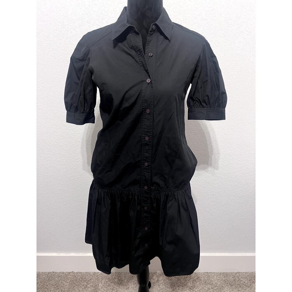 Chic Derek Lam 10 Crosby Luma Black Shirtdress Size 2